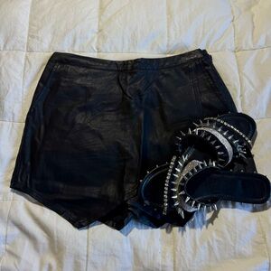 Abercrombie & Fitch Vegan Leather Skort